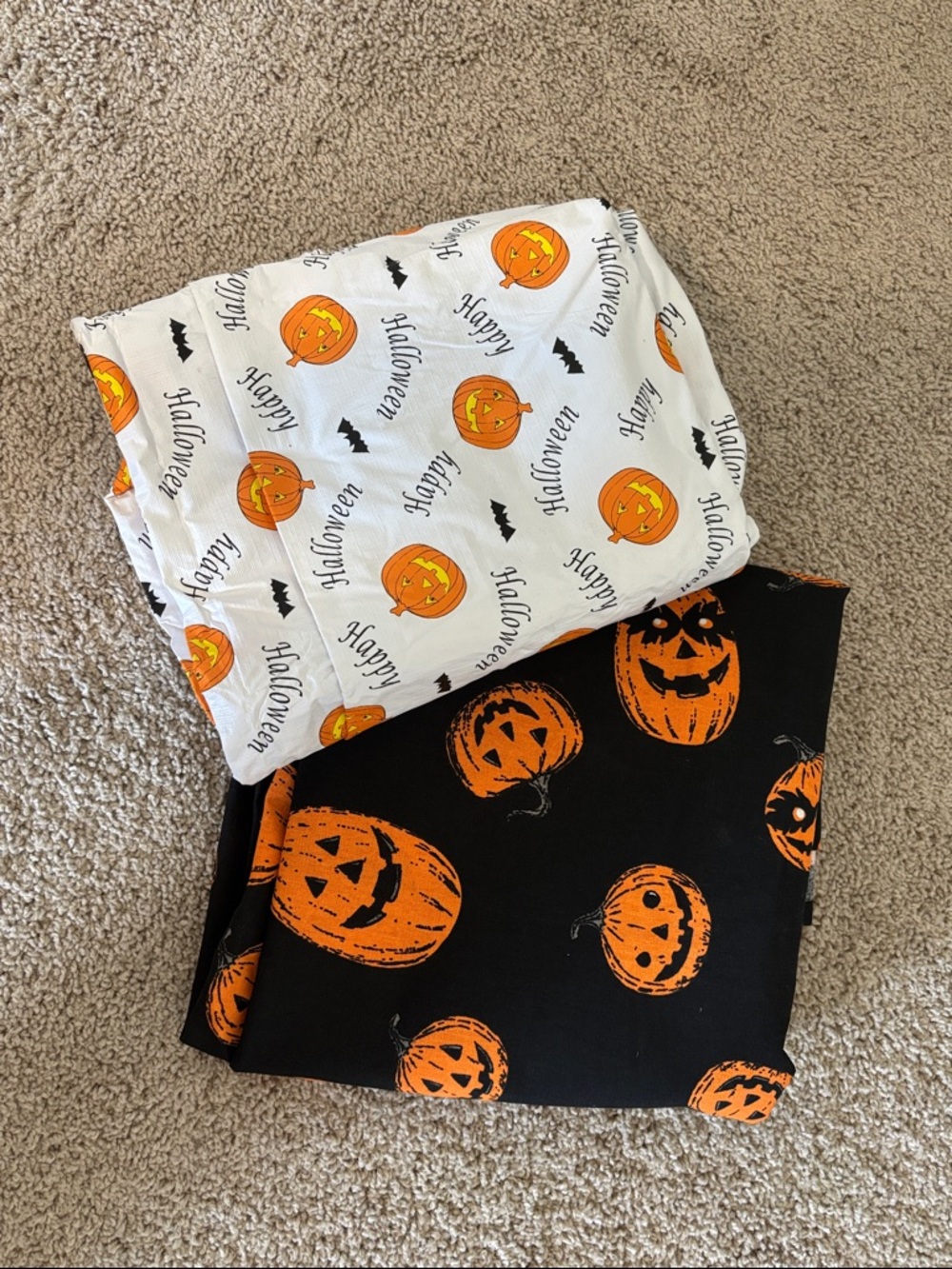 Halloween Tablecloth Duo